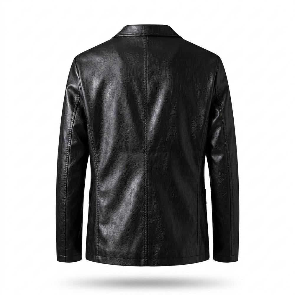 Lederjacken Outlet24 - Dapit | Gefüttert Geknöpft Lederjacke Herren