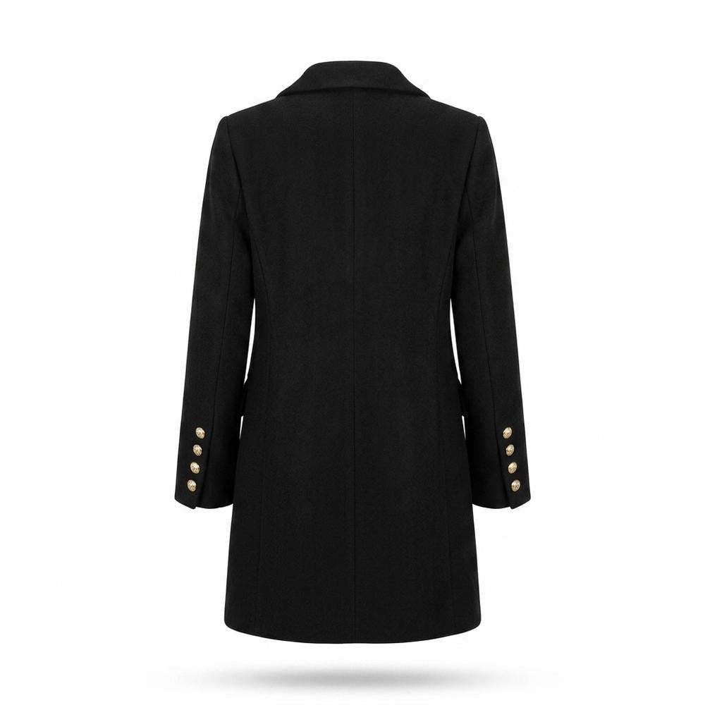 Lederjacken Outlet24 - Kehus | Zweireihiger Woll Mantel Damen
