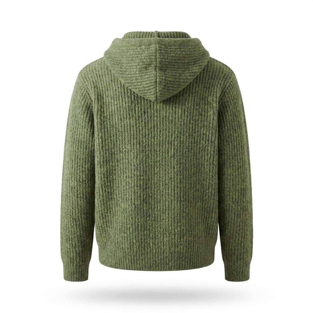 Lederjacken Outlet24 - Dasom | Grobgestrickt Strukturiert Hoodie Unisex