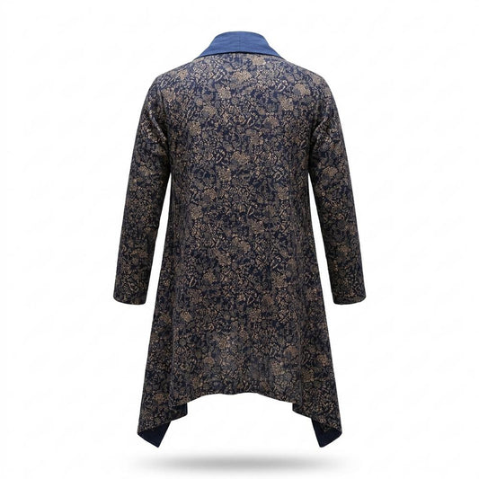 Lederjacken Outlet24 - Zepor | Asymmetrisch Gemustert Cardigan Damen
