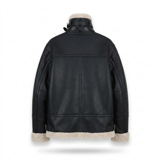 Lederjacken Outlet24 - Lefok | Gefüttert Hochschließend Lederjacke Herren