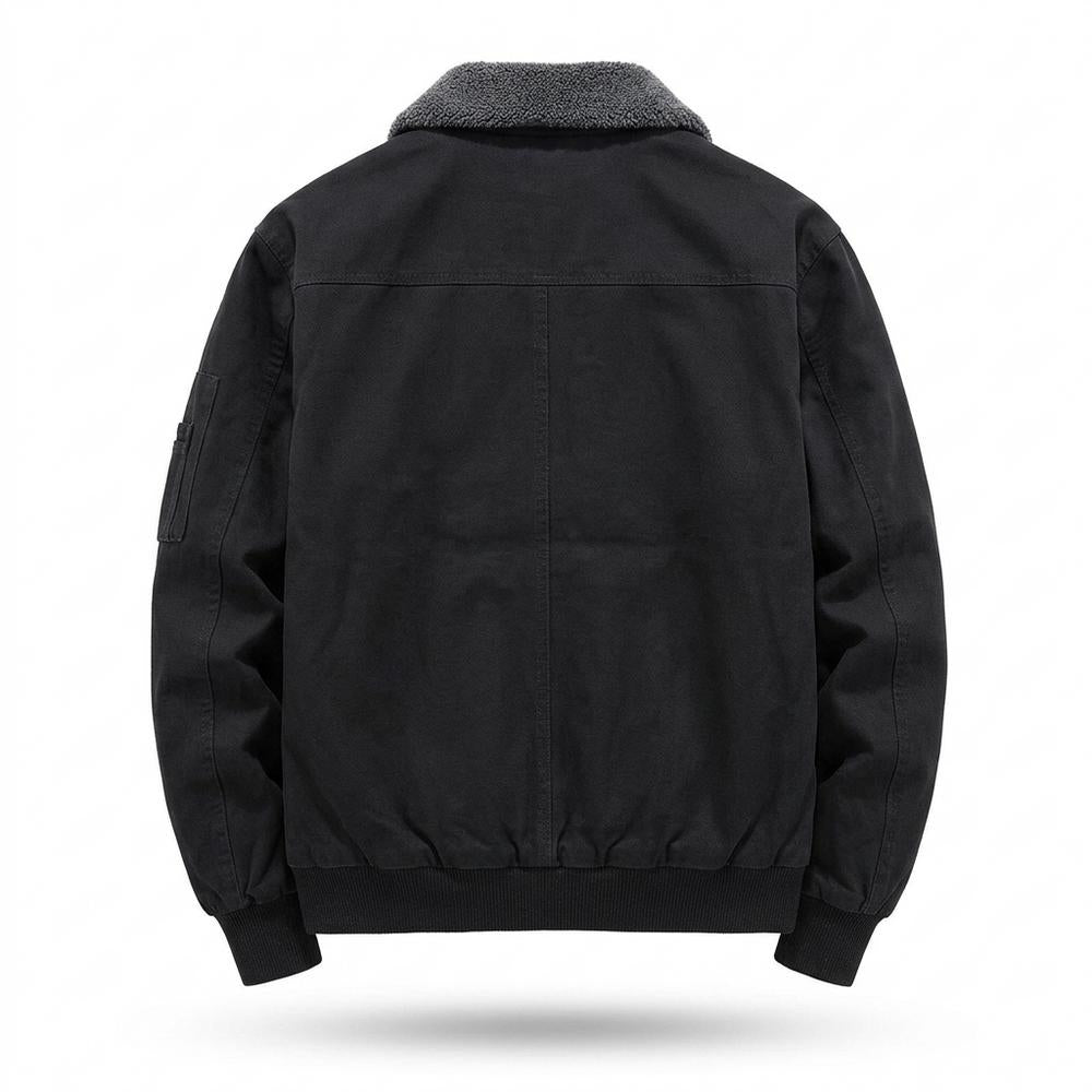 Lederjacken Outlet24 - Muwur | Gefütterte Flieger Jacke Herren