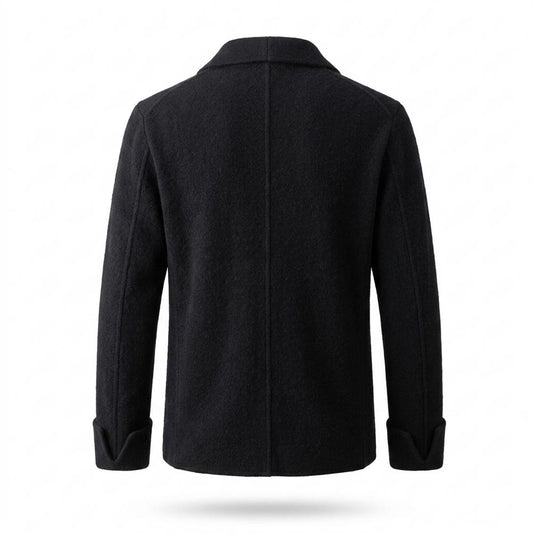 Lederjacken Outlet24 - Yugud | Strukturierte Geknöpfte Strickjacke Herren