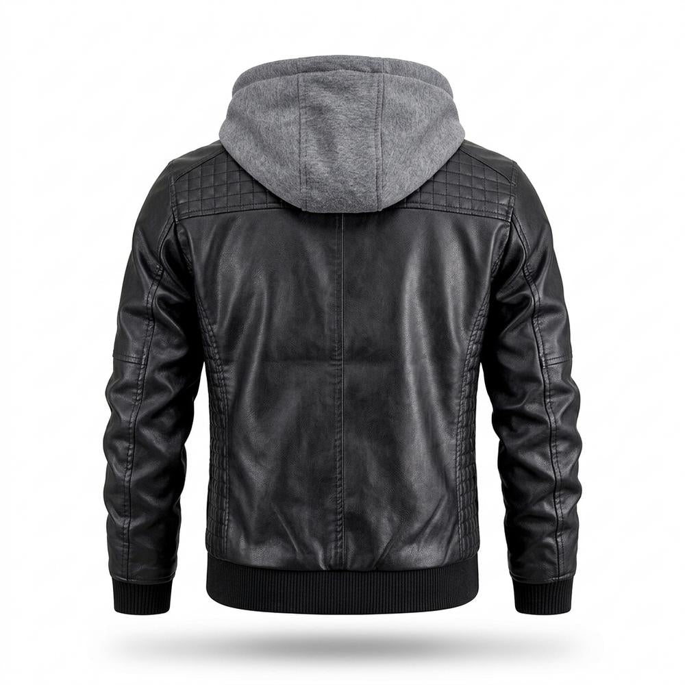 Lederjacken Outlet24 - Aipad | Gefüttert Gesteppt Lederjacke Herren
