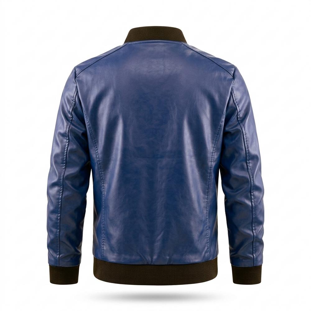 Lederjacken Outlet24 - Sulan | Gefütterte Reißverschluss Lederjacke Herren