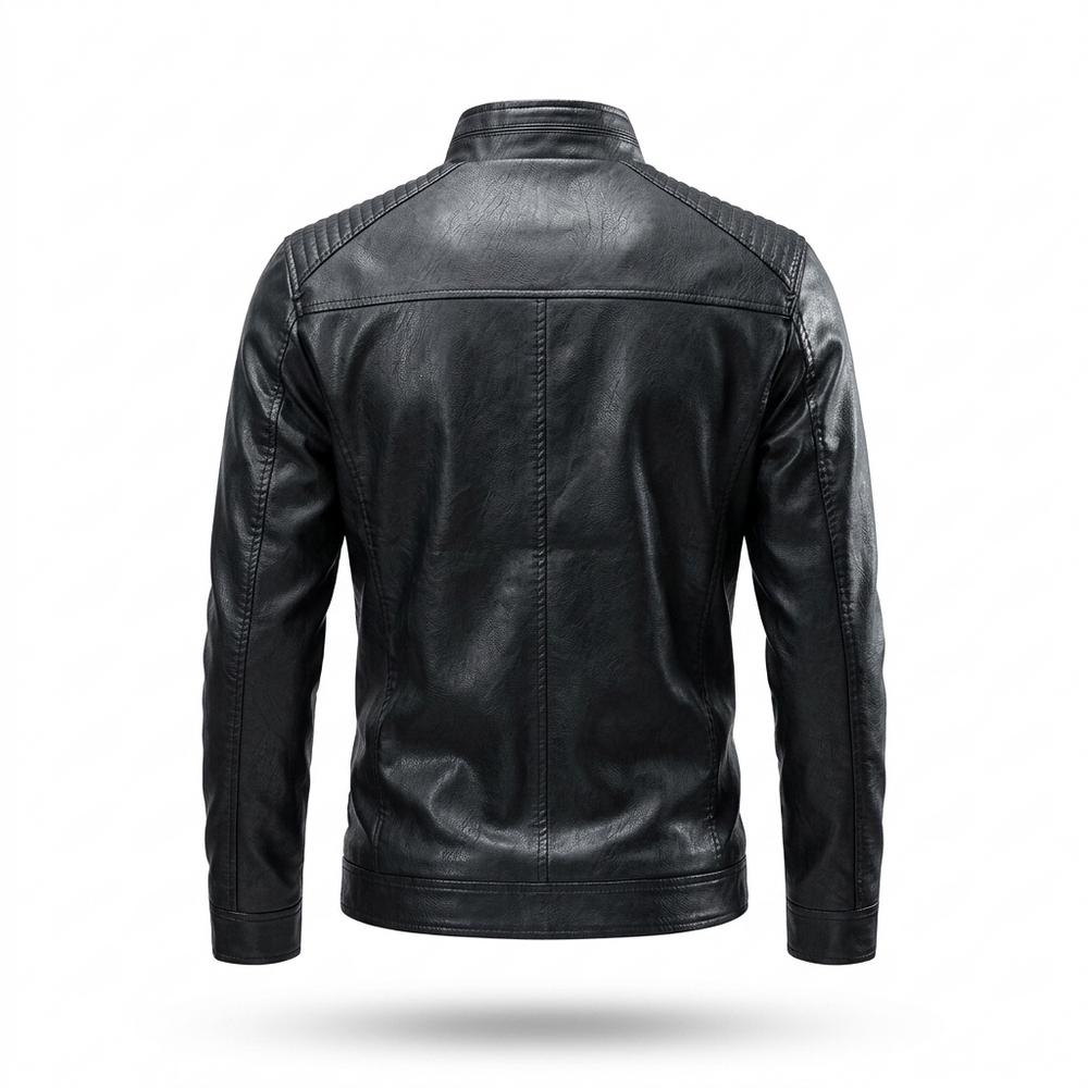 Lederjacken Outlet24 - Lakot | Gefüttert Tailliert Lederjacke Herren