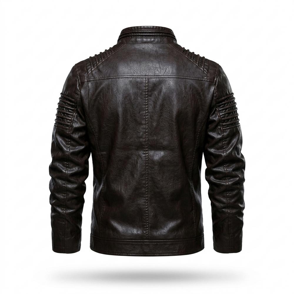 Lederjacken Outlet24 - Zamel | Gesteppt Gefüttert Lederjacke Herren