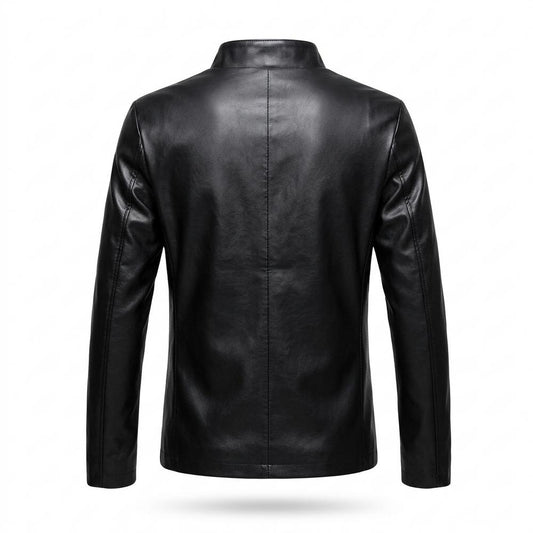 Lederjacken Outlet24 - Cubor | Tailliert Hochgeschlossen Lederjacke Herren