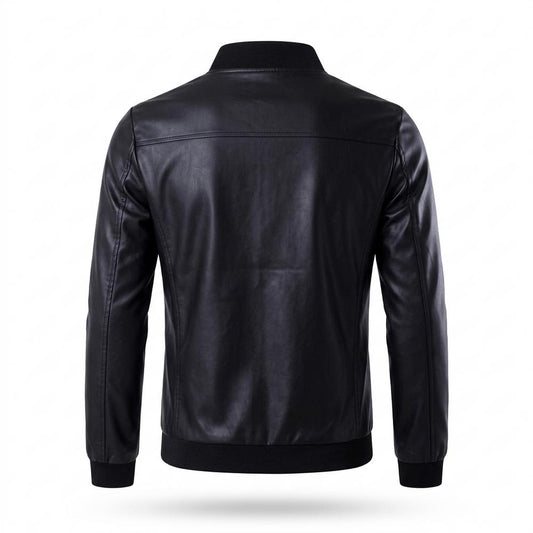 Lederjacken Outlet24 - Zesev | Glatte Gefütterte Lederjacke Herren