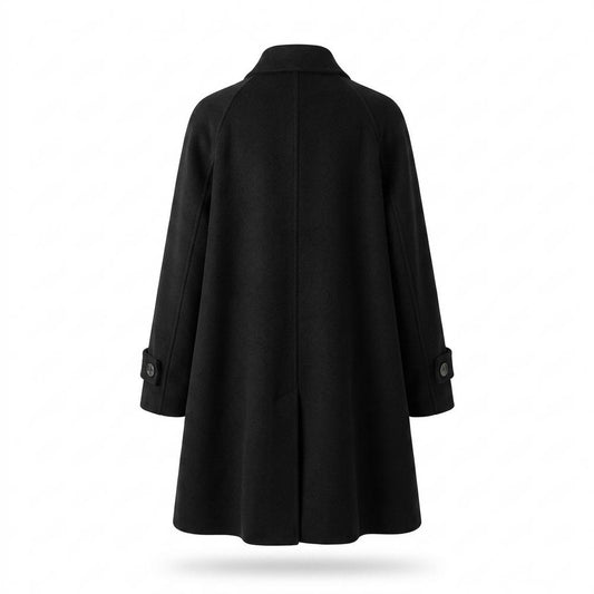 Lederjacken Outlet24 - Sefot | Zweireihiger Wollartiger Mantel Damen