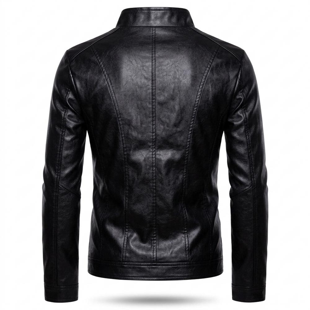 Lederjacken Outlet24 - Tibir | Tailliert Glatt Lederjacke Herren