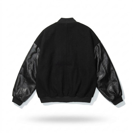 Lederjacken Outlet24 - Menis | Geknöpft Kontrastärmlig Jacke Herren