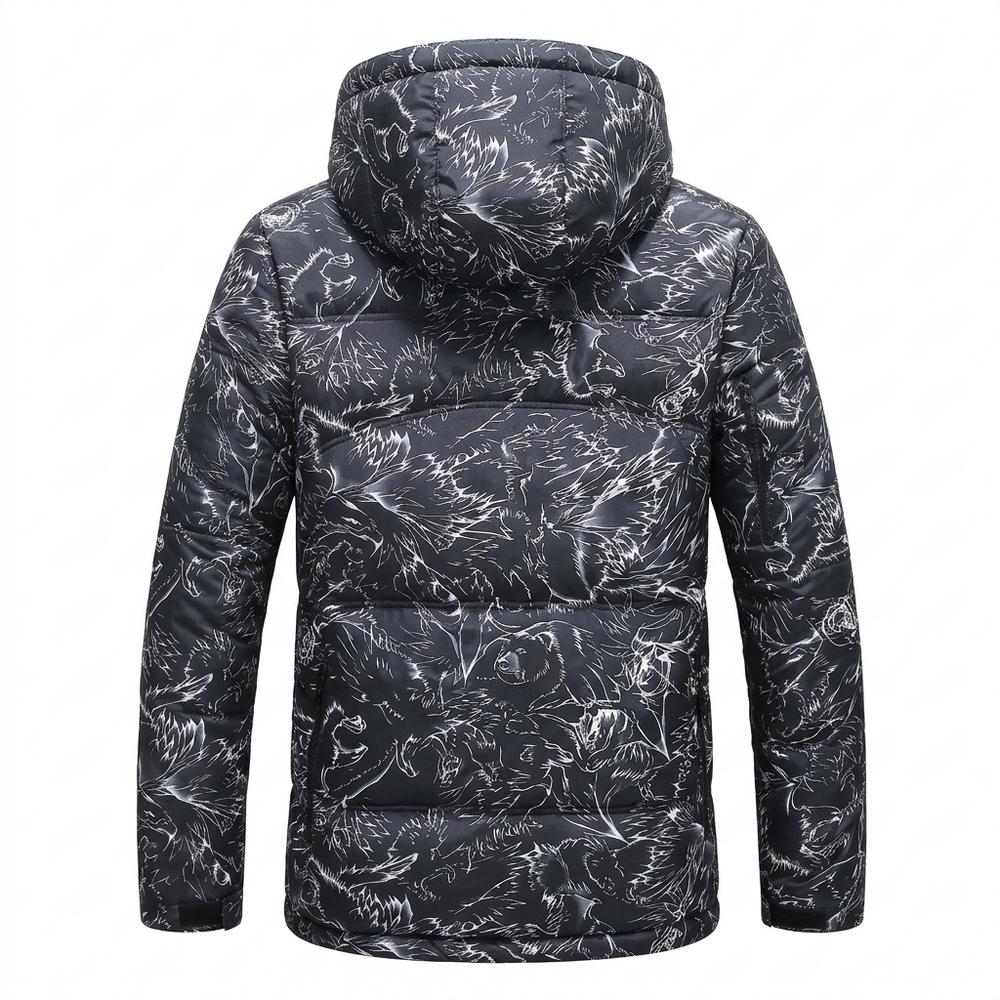 Lederjacken Outlet24 - Vozul | Wattiert Gemustert Jacke Herren