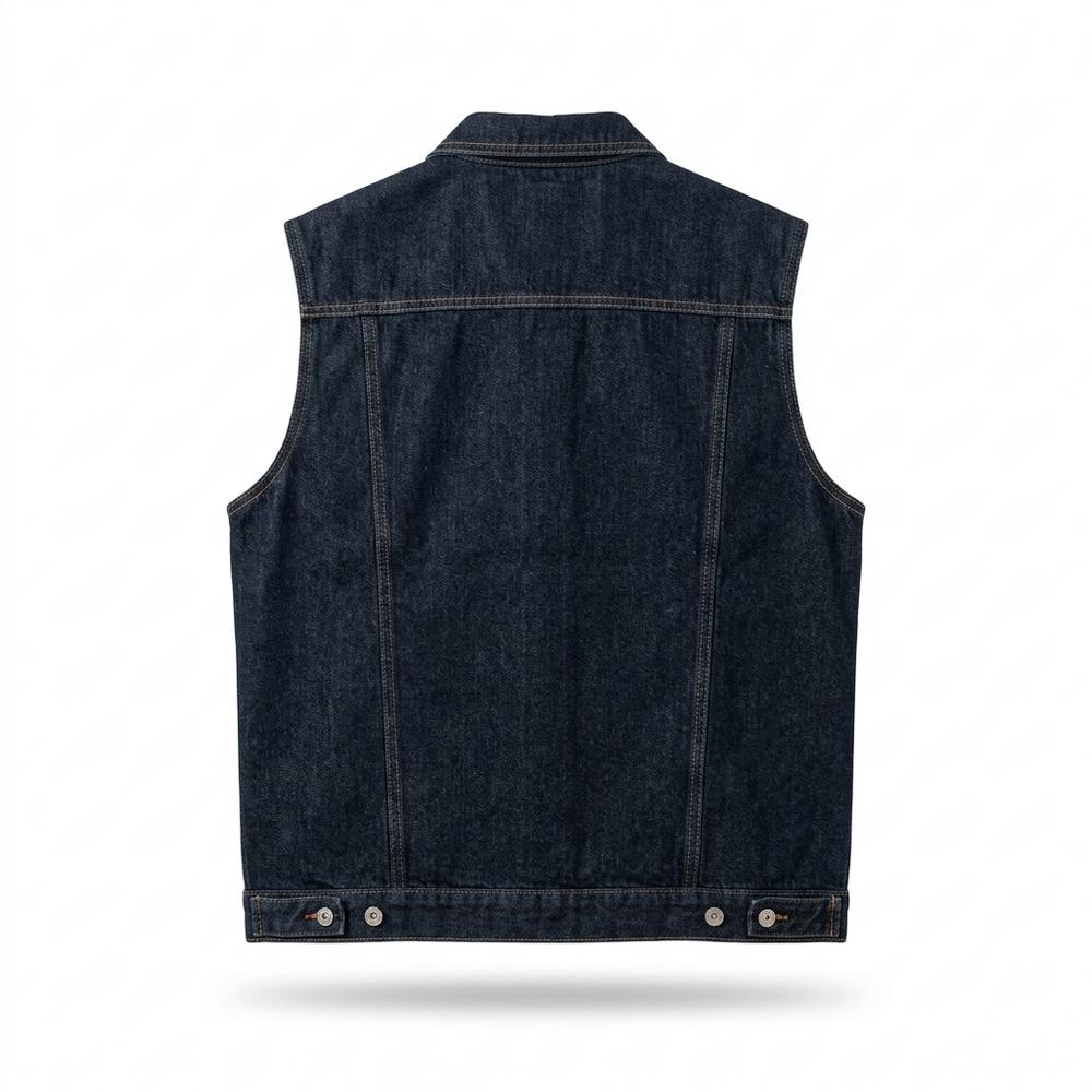 Lederjacken Outlet24 - Yotar | Ärmellose Denim Weste Herren