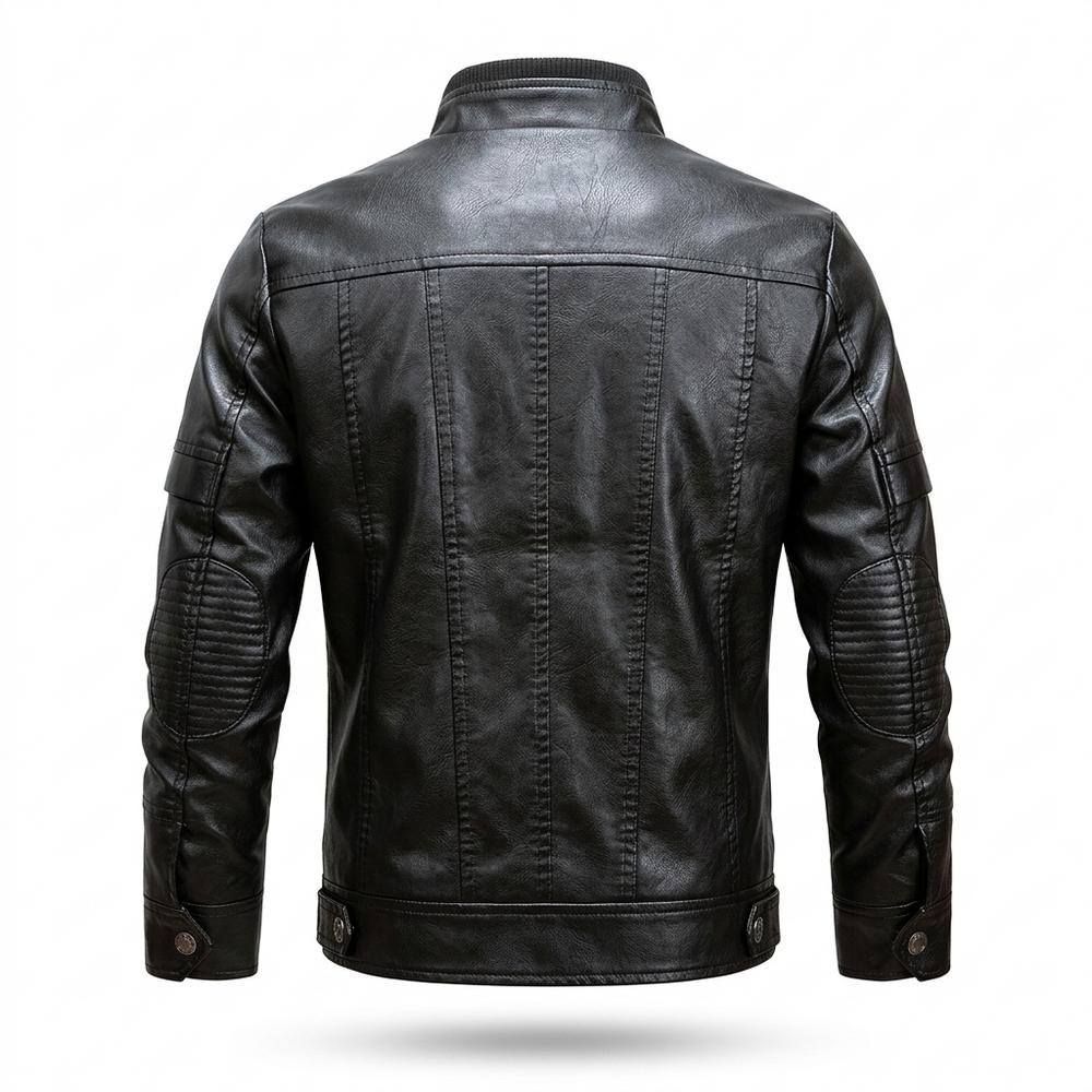 Lederjacken Outlet24 - Suwan | Gefüttert Strukturiert Lederjacke Herren