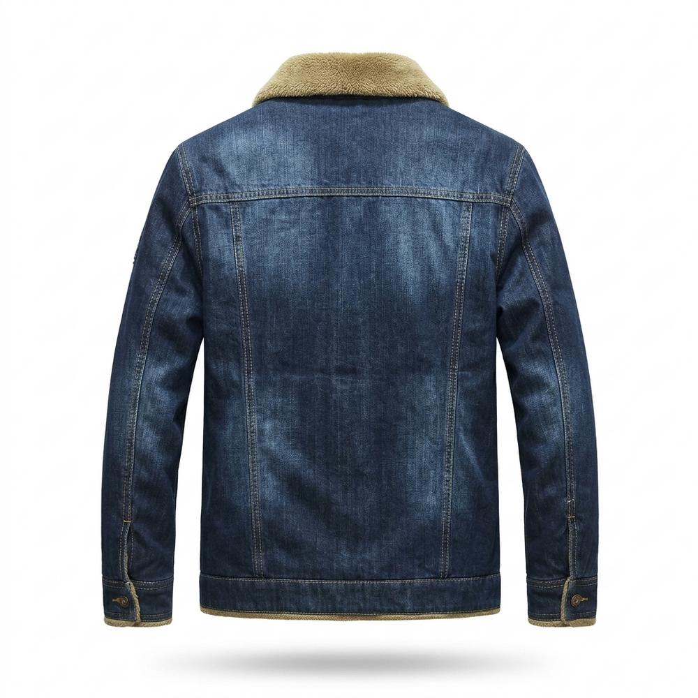 Lederjacken Outlet24 - Yufak | Gefütterte Jeans Jacke Herren
