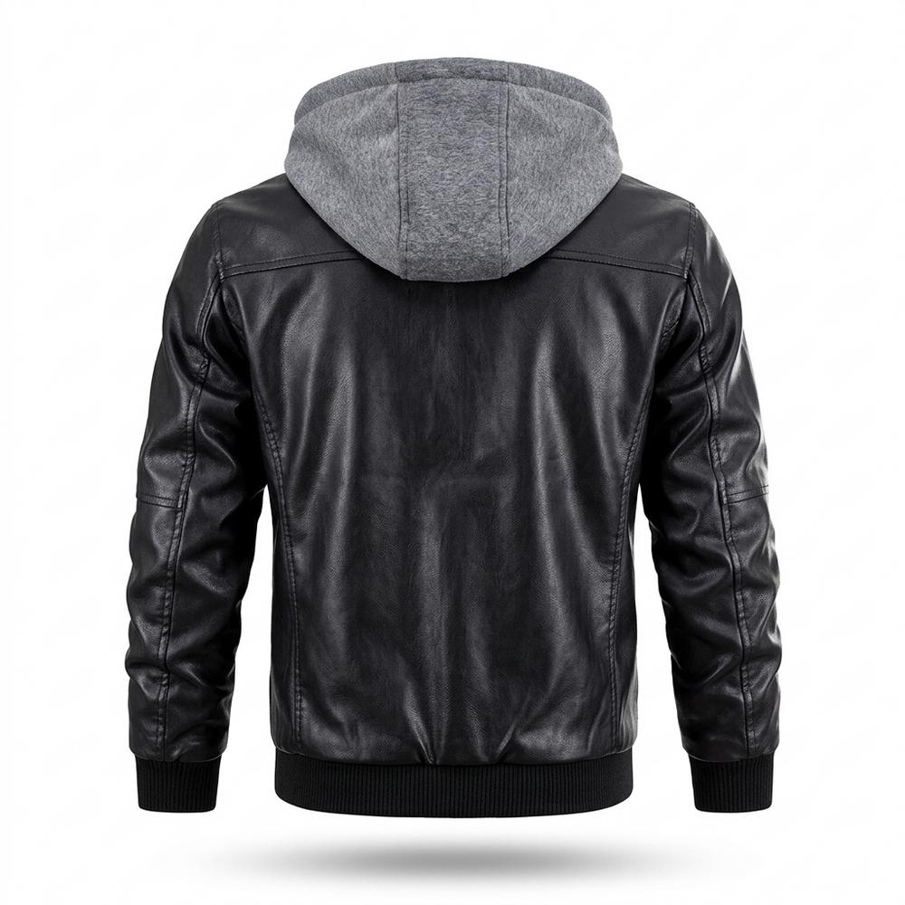 Lederjacken Outlet24 - Tovar | Gefütterte Gesteppte Lederjacke Herren