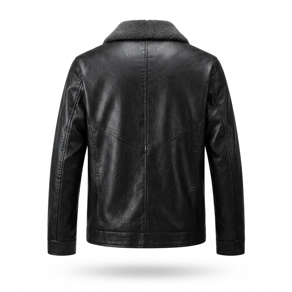 Lederjacken Outlet24 - Tezam | Gefüttert Abgesteppt Lederjacke Herren