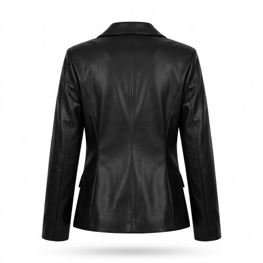 Lederjacken Outlet24 - Ditem | Zweireihig Tailliert Lederjacke Damen