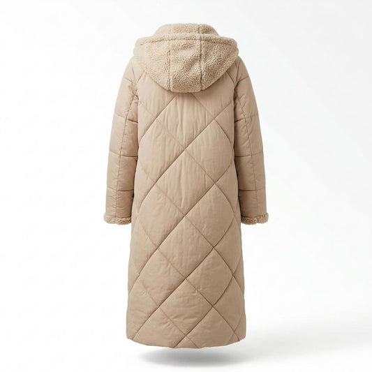 Lederjacken Outlet24 - Ailas | Gefütterter Gesteppter Mantel Damen