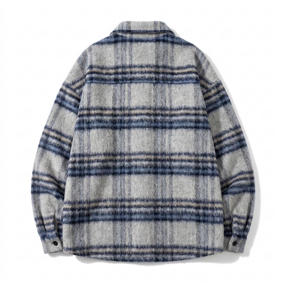 Lederjacken Outlet24 - Tokid | Wolliges Gestreiftes Hemd Herren