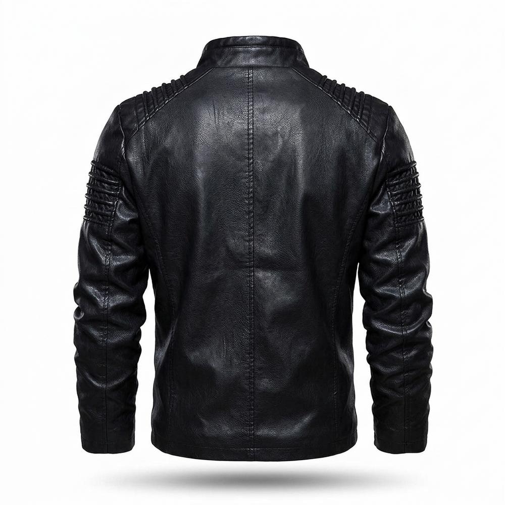 Lederjacken Outlet24 - Mezad | Gefüttert Strukturiert Lederjacke Herren