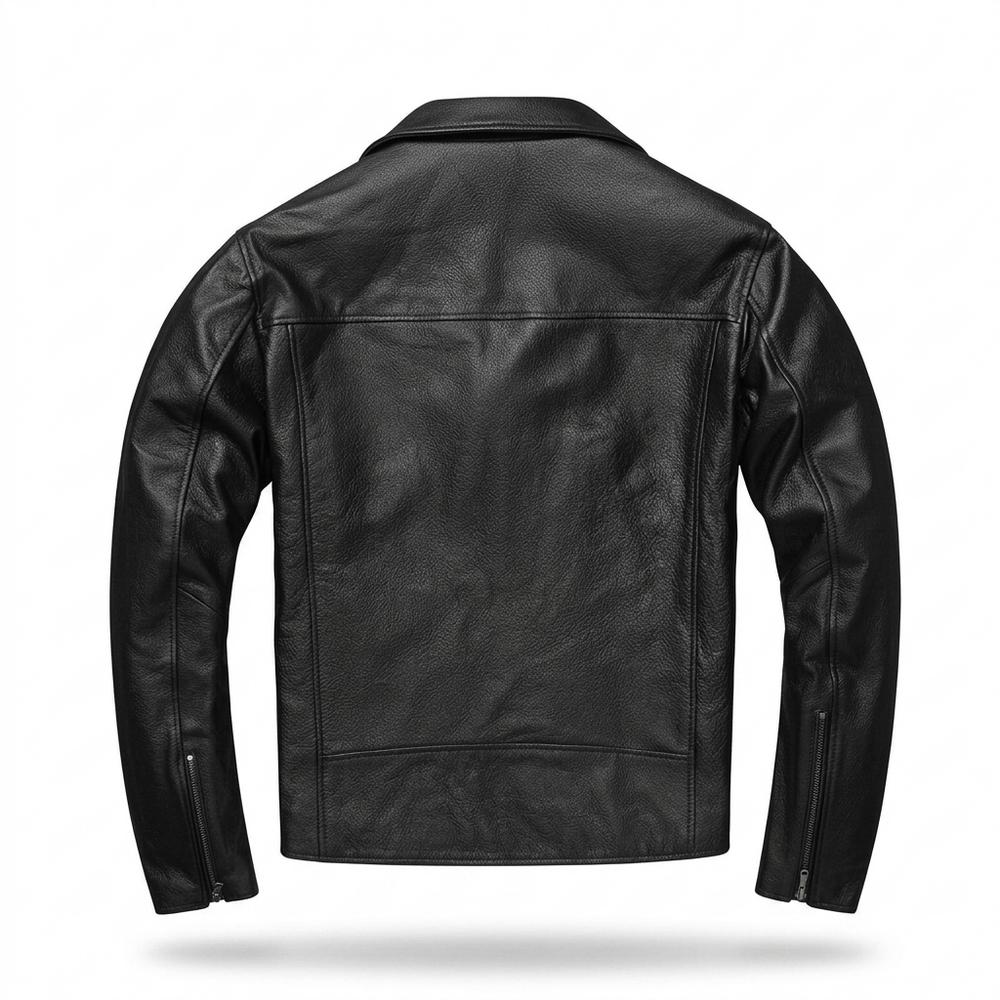 Lederjacken Outlet24 - Delas | Asymmetrisch Gefüttert Lederjacke Herren