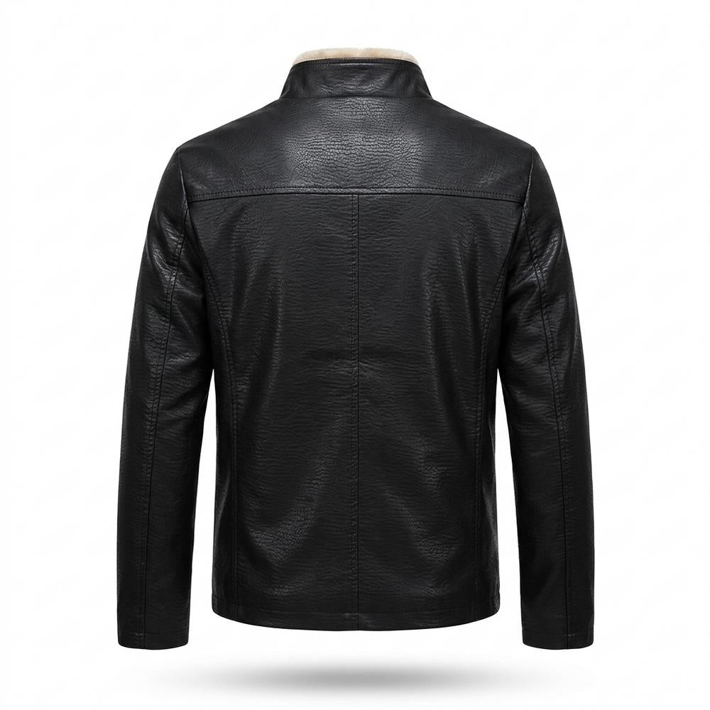 Lederjacken Outlet24 - Eugor | Gefütterte Wärmende Lederjacke Herren