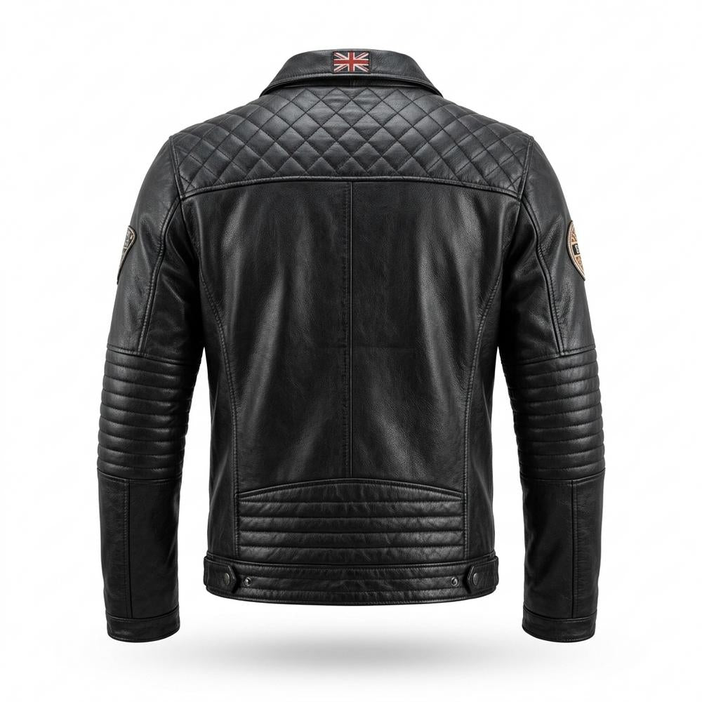 Lederjacken Outlet24 - Mafil | Gesteppt Tailliert Lederjacke Herren