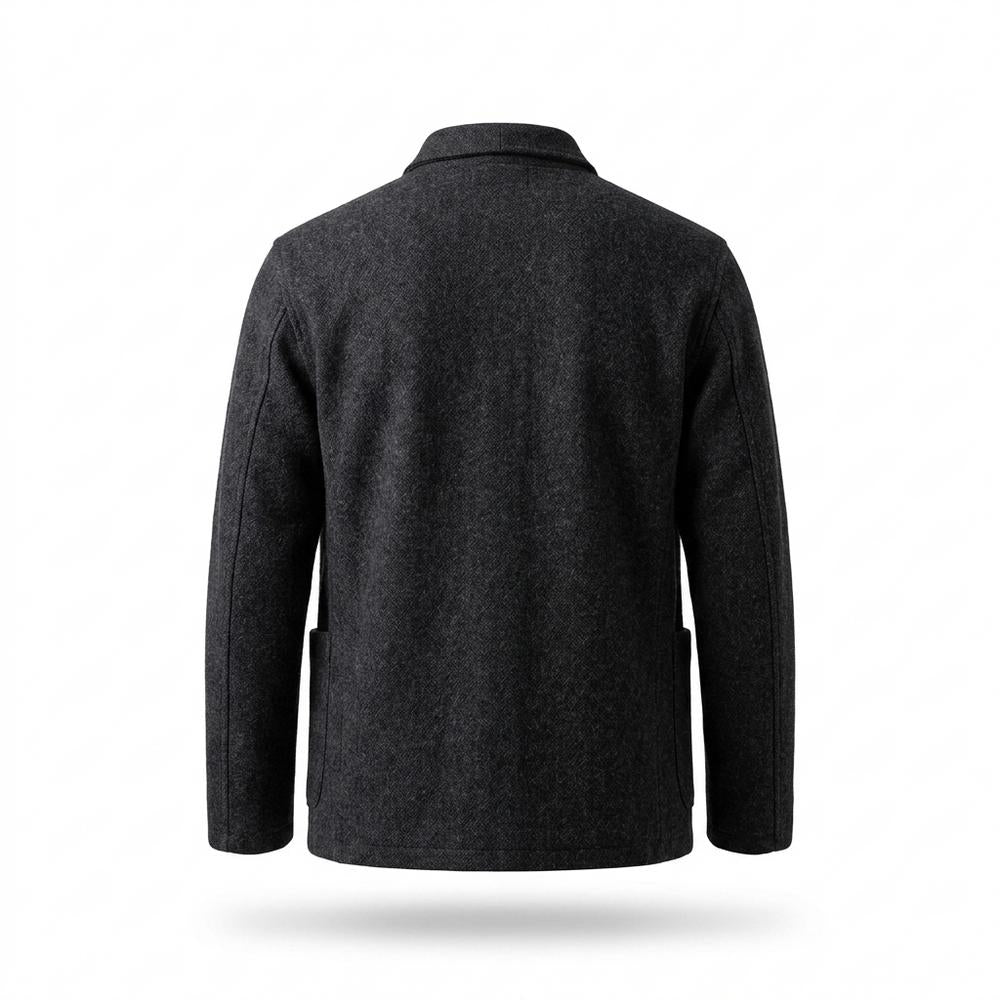 Lederjacken Outlet24 - Eamun | Gestrickt Reverslos Sakko Herren