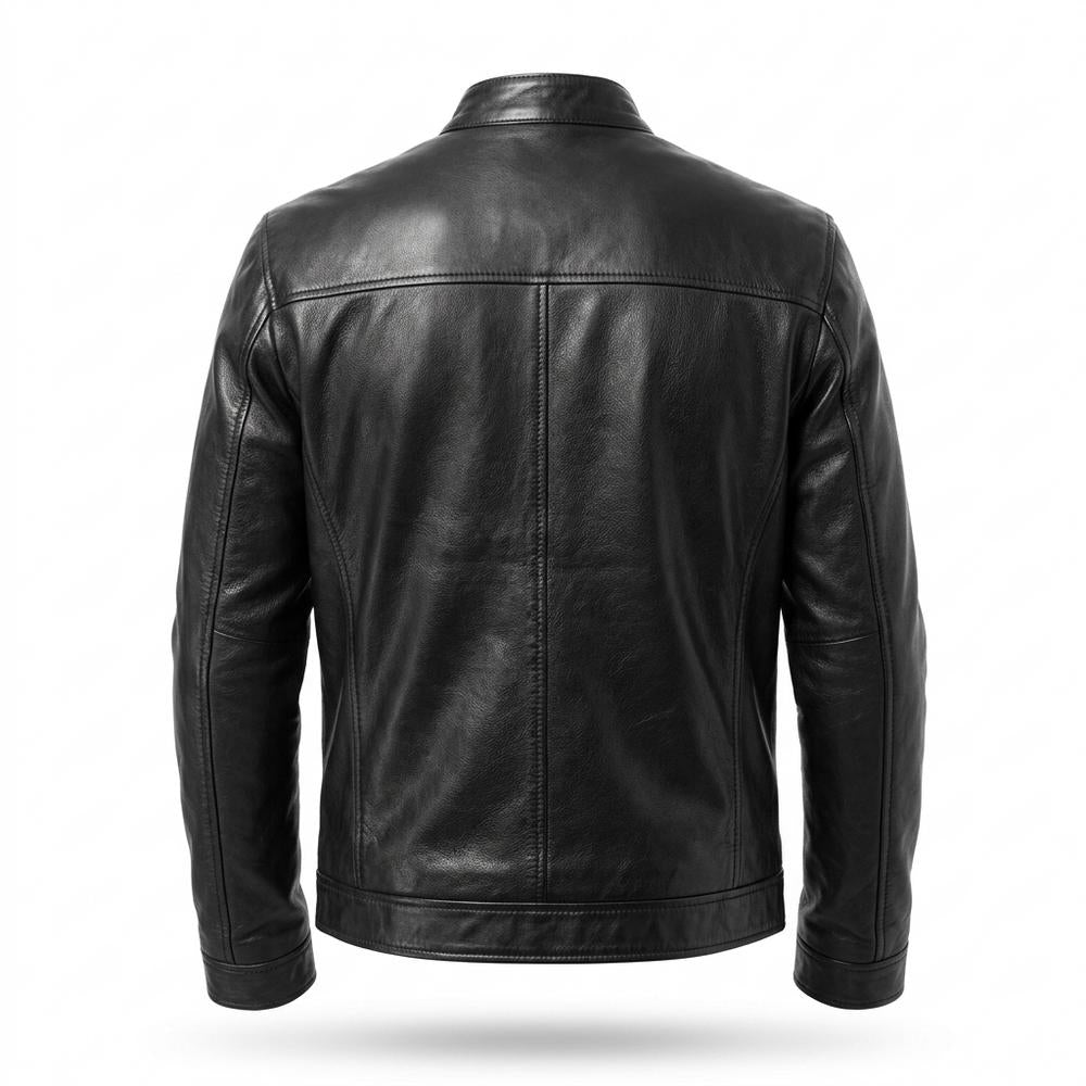 Lederjacken Outlet24 - Vufek | Gesteppte Taillierte Lederjacke Herren