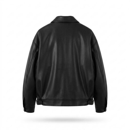 Lederjacken Outlet24 - Corod | Glatte Lockere Lederjacke Unisex
