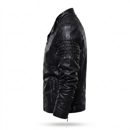 Lederjacken Outlet24 - Terid | Gesteppt Gefüttert Lederjacke Herren