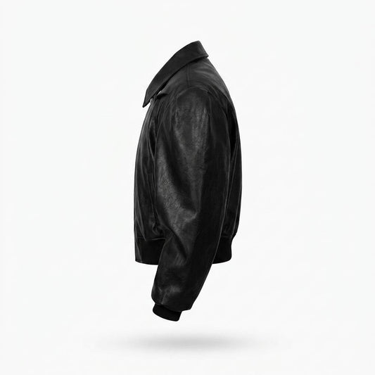 Lederjacken Outlet24 - Rivan | Kurzgeschnittene Taillierte Lederjacke Unisex