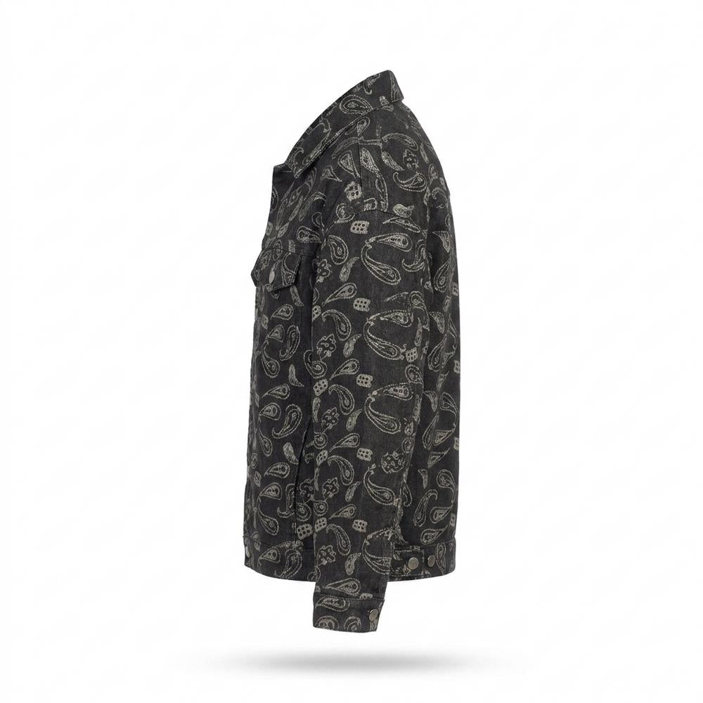 Lederjacken Outlet24 - Vusan | Gemusterte Langärmlige Jacke Unisex
