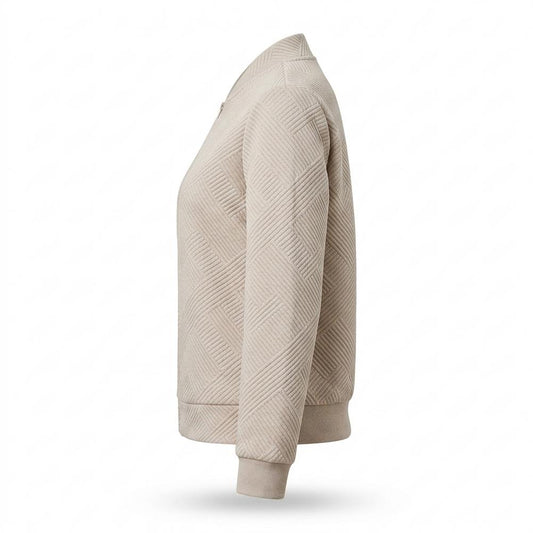 Lederjacken Outlet24 - Yusad | Strukturiert Reißverschluss Jacke Damen
