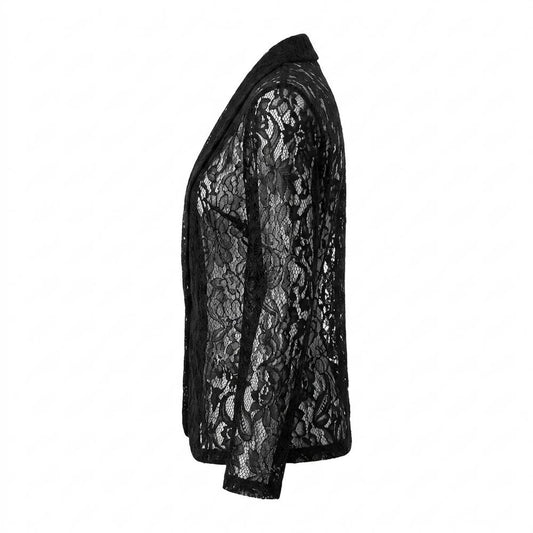 Lederjacken Outlet24 - Vosir | Transparent Verschlusslos Jacke Damen