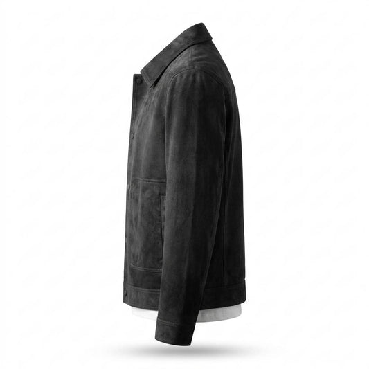 Lederjacken Outlet24 - Zugal | Aufgeraut Geknöpft Wildleder-Jacke Herren