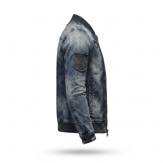 Lederjacken Outlet24 - Alven | Verwaschene Taillierte Jacke Herren