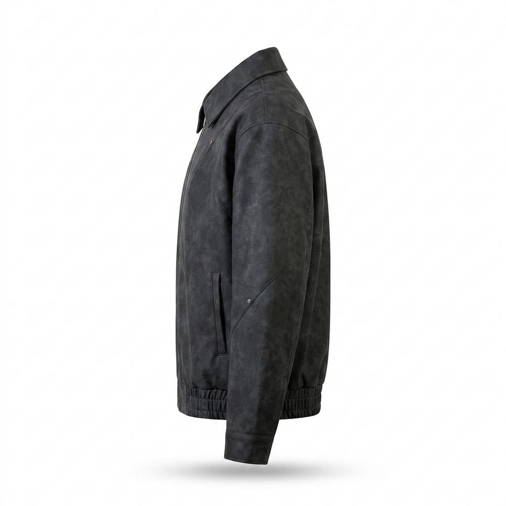 Lederjacken Outlet24 - Dalan | Velourartig Hochschließend Wildleder-Jacke Unisex