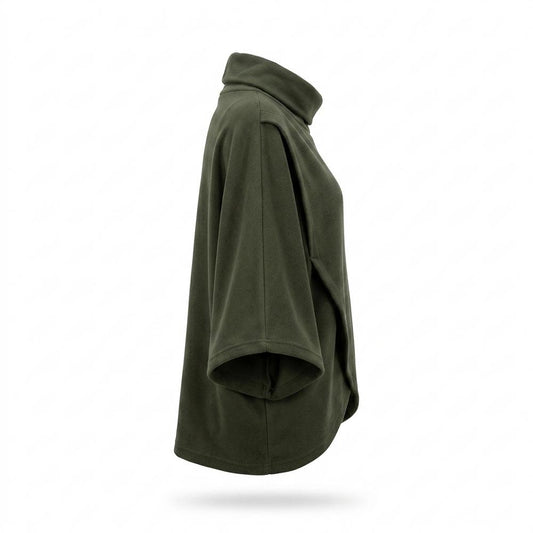 Lederjacken Outlet24 - Vavol | Hochgeschlossener Asymmetrischer Pullover Damen