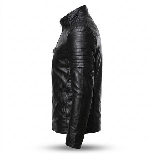 Lederjacken Outlet24 - Casir | Gesteppt Tailliert Lederjacke Herren