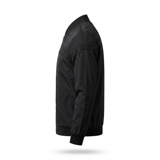 Lederjacken Outlet24 - Cizid | Plissiert Reißverschluss Jacke Herren