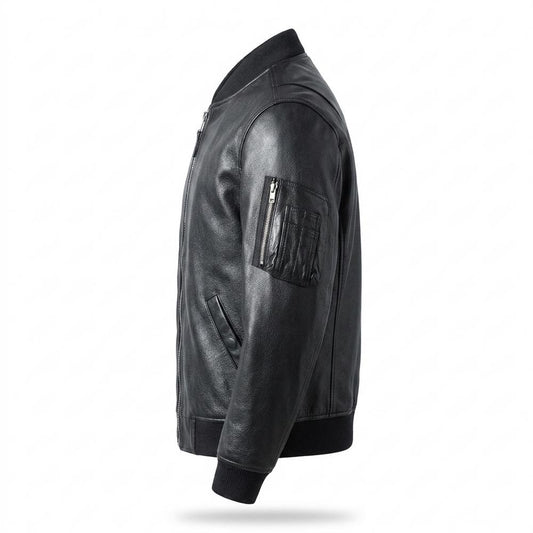 Lederjacken Outlet24 - Risol | Gesteppt Gefüttert Lederjacke Herren