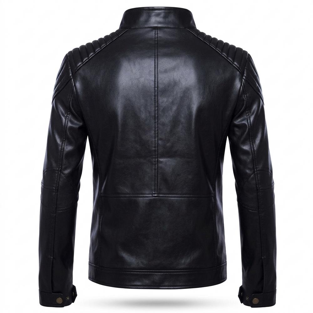 Lederjacken Outlet24 - Tinol | Wattiert Tailliert Lederjacke Herren