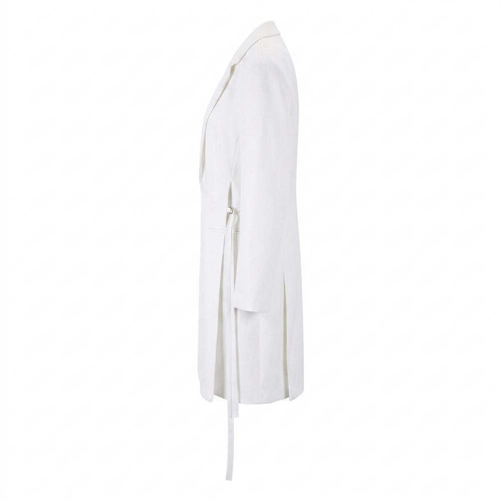Lederjacken Outlet24 - Yubud | Seitlich Geschlitzter Einknöpfiger Mantel Unisex