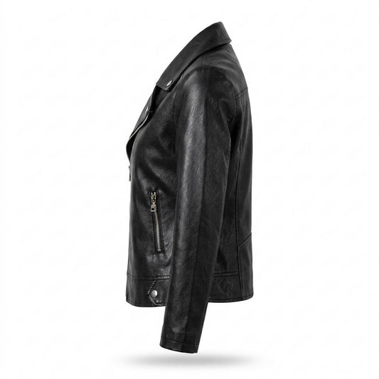 Lederjacken Outlet24 - Canil | Asymmetrisch Tailliert Lederjacke Damen
