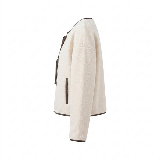 Lederjacken Outlet24 - Tikot | Paspeliert Kragenlos Jacke Damen