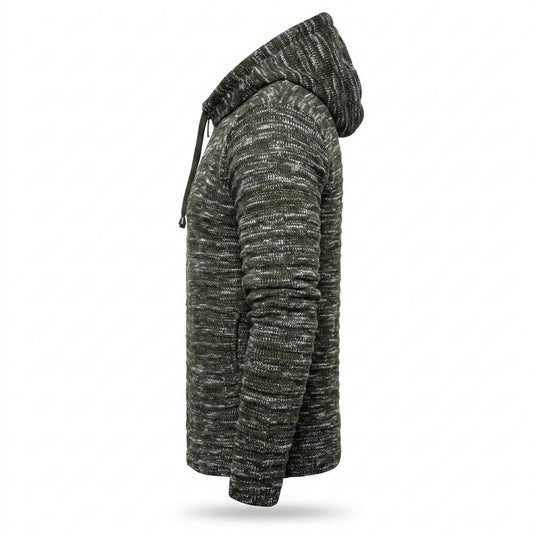 Lederjacken Outlet24 - Rufil | Melierter Strukturierter Hoodie Herren