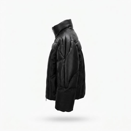 Lederjacken Outlet24 - Zemav | Gesteppt Glänzend Lederjacke Herren